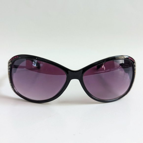 NWT Vintage 90's Large Acetate Lady Fashion Sunglasses (S.Black) - Picture 1 of 7